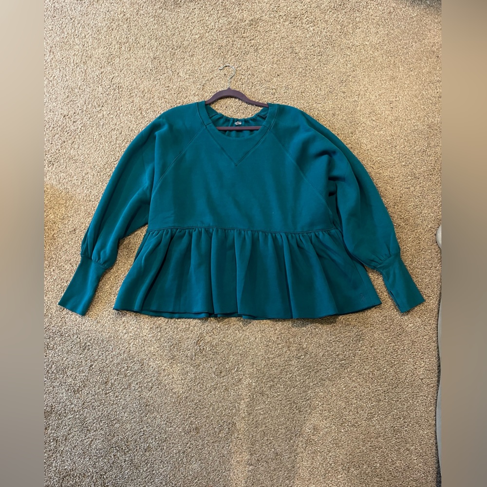 Free people peplum sweatshirt
